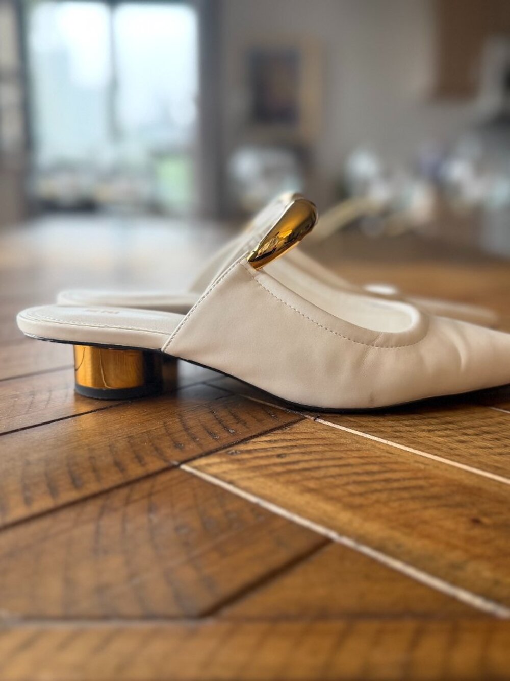 JW PEI HELENA PIERCED MULES IN WHITE SIZE 9 - Picture 8 of 11